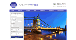 Desktop Screenshot of coletestates.com